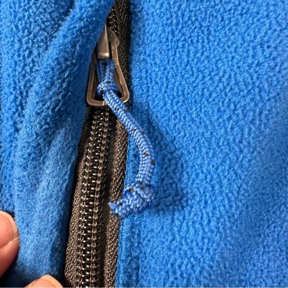 Columbia Mens Fast Trek II Full Zip‎ Fleece Jacket Blue XL Grey Chest Pocket - Picture 3 of 5